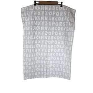 PEACOCK ALLEY Baby Alphabet Crib 27x39 Coverlet